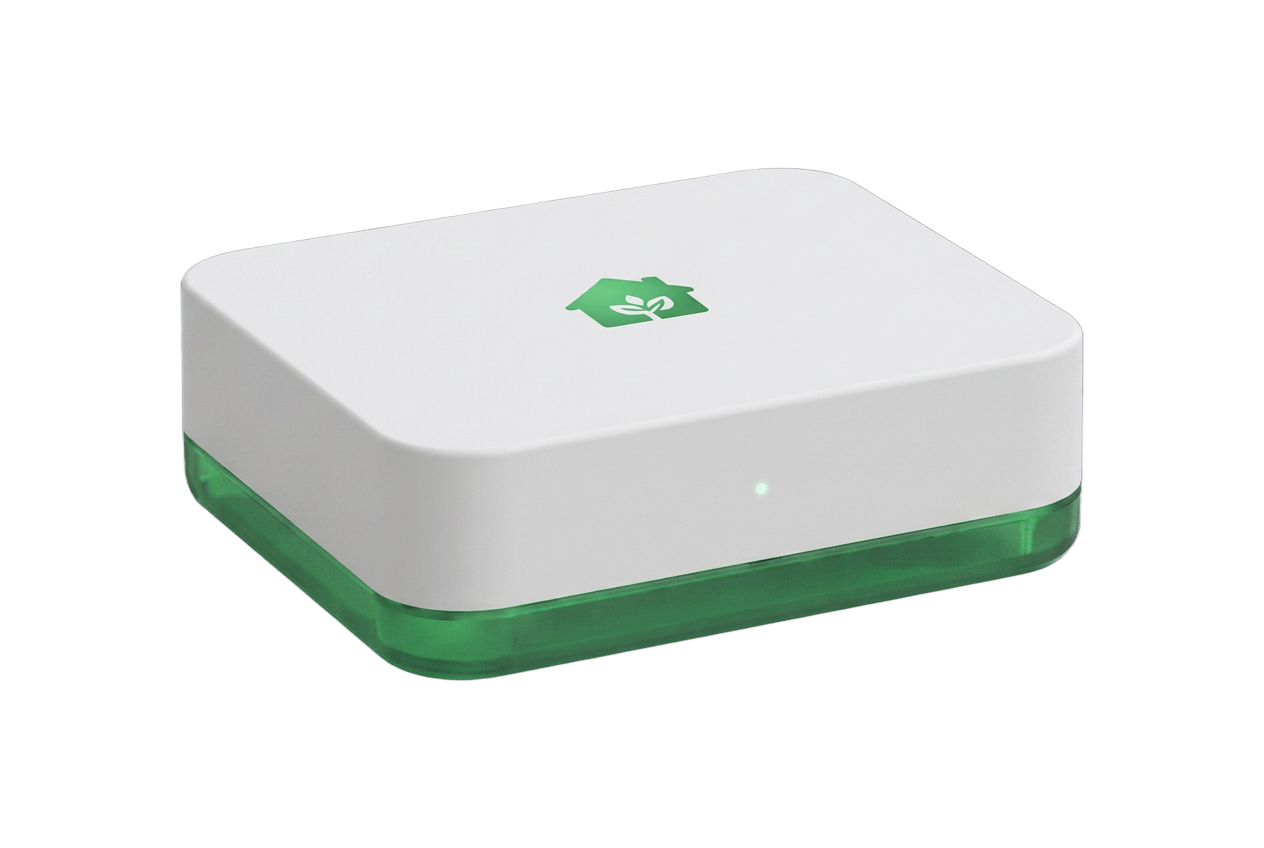 Home Assistant Green hub illustration